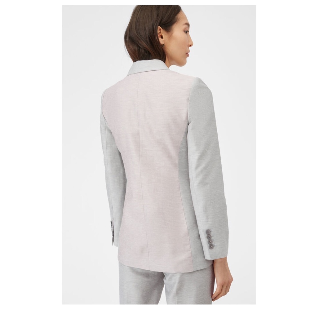 NEW REBECCA TAYLOR GREY DOUBLE BREASTED BLAZER - Picture 8 of 12